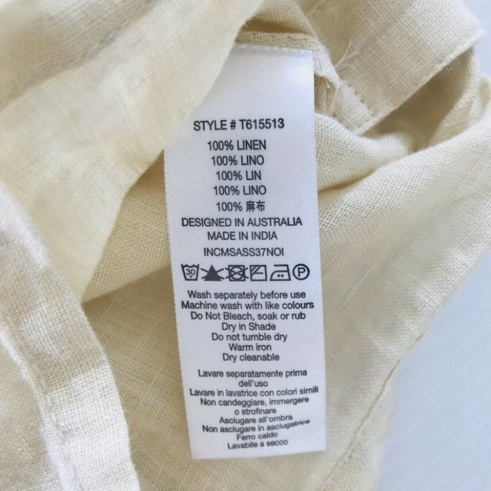 Tigerlily BNWT 100% Linen Ess Zuzela Women's Jumpsuit Size 12 RRP $250 - Picture 9 of 12